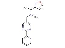 (1-isoxazol-3-ylethyl)methyl[(2-pyridin-2-ylpyrimidin-5-yl)methyl]amine