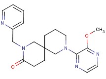 8-(3-methoxy-2-pyrazinyl)-2-(2-pyridinylmethyl)-2,8-diazaspiro[5.5]undecan-3-one
