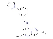 2,5-dimethyl-N-[3-(1-pyrrolidinyl)benzyl]pyrazolo[1,5-a]pyrimidin-7-amine