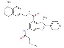 5-[(methoxyacetyl)amino]-1-methyl-N-[(1-methyl-1,2,3,4-tetrahydro-6-quinolinyl)methyl]-2-(4-pyridinyl)-1H-benzimidazole-7-carboxamide