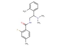 N-[2-(dimethylamino)-2-(2-methylphenyl)ethyl]-2-fluoro-4-methylbenzamide