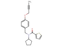N-[4-(2-butyn-1-yloxy)benzyl]-N-cyclopentyl-2-thiophenecarboxamide