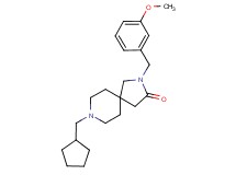 8-(cyclopentylmethyl)-2-(3-methoxybenzyl)-2,8-diazaspiro[4.5]decan-3-one