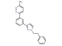 3-methyl-6-{3-[1-(2-phenylethyl)-1H-pyrazol-3-yl]phenyl}pyridazine