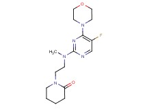 1-{2-[(5-fluoro-4-morpholin-4-ylpyrimidin-2-yl)(methyl)amino]ethyl}piperidin-2-one