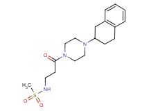 N-{3-oxo-3-[4-(1,2,3,4-tetrahydro-2-naphthalenyl)-1-piperazinyl]propyl}methanesulfonamide