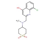 8-chloro-2-{[(1,1-dioxidotetrahydro-2H-thiopyran-4-yl)(methyl)amino]methyl}quinolin-4-ol