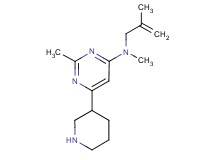 N,2-dimethyl-N-(2-methylprop-2-en-1-yl)-6-piperidin-3-ylpyrimidin-4-amine