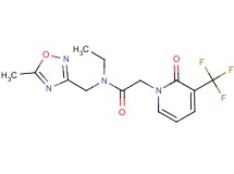 N-ethyl-N-[(5-methyl-1,2,4-oxadiazol-3-yl)methyl]-2-[2-oxo-3-(trifluoromethyl)pyridin-1(2H)-yl]acetamide