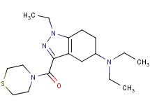 N,N,1-triethyl-3-(4-thiomorpholinylcarbonyl)-4,5,6,7-tetrahydro-1H-indazol-5-amine