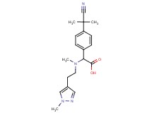 [4-(1-cyano-1-methylethyl)phenyl]{methyl[2-(1-methyl-1H-pyrazol-4-yl)ethyl]amino}acetic acid