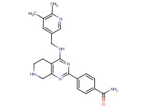4-(4-{[(5,6-dimethylpyridin-3-yl)methyl]amino}-5,6,7,8-tetrahydropyrido[3,4-d]pyrimidin-2-yl)benzamide