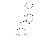 2-[(4-cyclopentylpyrimidin-2-yl)amino]butan-1-ol