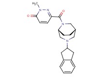 6-{[(1S*,5R*)-3-(2,3-dihydro-1H-inden-2-yl)-3,6-diazabicyclo[3.2.2]non-6-yl]carbonyl}-2-methyl-3(2H)-pyridazinone