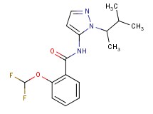 2-(difluoromethoxy)-N-[1-(1,2-dimethylpropyl)-1H-pyrazol-5-yl]benzamide
