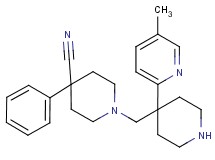 1-{[4-(5-methyl-2-pyridinyl)-4-piperidinyl]methyl}-4-phenyl-4-piperidinecarbonitrile dihydrochloride