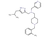 1-(5-isobutyl-1H-pyrazol-3-yl)-N-{[1-(2-methylbenzyl)-4-piperidinyl]methyl}-N-(3-pyridinylmethyl)methanamine
