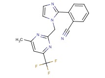 2-(1-{[4-methyl-6-(trifluoromethyl)pyrimidin-2-yl]methyl}-1H-imidazol-2-yl)benzonitrile