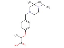 2-{4-[(4-ethyl-3,3-dimethylpiperazin-1-yl)methyl]phenoxy}propanoic acid