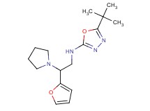 5-tert-butyl-N-[2-(2-furyl)-2-pyrrolidin-1-ylethyl]-1,3,4-oxadiazol-2-amine