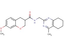7-methoxy-N-[(4-methyl-5,6,7,8-tetrahydroquinazolin-2-yl)methyl]chromane-3-carboxamide