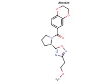 5-[(2S)-1-(2,3-dihydro-1,4-benzodioxin-6-ylcarbonyl)pyrrolidin-2-yl]-3-(2-methoxyethyl)-1,2,4-oxadiazole