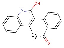1-[2-(2-hydroxy-4-methyl-3-quinolinyl)phenyl]ethanone