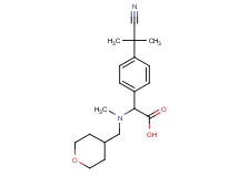 [4-(1-cyano-1-methylethyl)phenyl][methyl(tetrahydro-2H-pyran-4-ylmethyl)amino]acetic acid