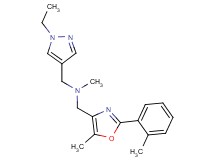 1-(1-ethyl-1H-pyrazol-4-yl)-N-methyl-N-{[5-methyl-2-(2-methylphenyl)-1,3-oxazol-4-yl]methyl}methanamine
