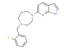 6-[4-(2-fluorobenzyl)-1,4-diazepan-1-yl]-1H-pyrrolo[2,3-b]pyridine