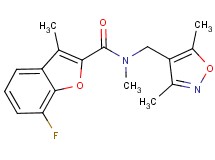 N-[(3,5-dimethyl-4-isoxazolyl)methyl]-7-fluoro-N,3-dimethyl-1-benzofuran-2-carboxamide