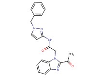 2-(2-acetyl-1H-benzimidazol-1-yl)-N-(1-benzyl-1H-pyrazol-3-yl)acetamide