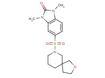 1,3-dimethyl-5-(2-oxa-7-azaspiro[4.5]dec-7-ylsulfonyl)-1,3-dihydro-2H-benzimidazol-2-one