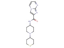 N-[1-(tetrahydro-2H-thiopyran-4-yl)piperidin-4-yl]imidazo[1,2-a]pyrimidine-2-carboxamide