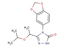 4-(1,3-benzodioxol-5-yl)-5-(1-isopropoxyethyl)-2,4-dihydro-3H-1,2,4-triazol-3-one