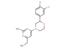 2-(3,4-dichlorophenyl)-4-(6-ethyl-2-methylpyrimidin-4-yl)morpholine