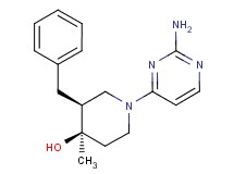 (3S*,4R*)-1-(2-amino-4-pyrimidinyl)-3-benzyl-4-methyl-4-piperidinol