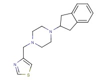 1-(2,3-dihydro-1H-inden-2-yl)-4-(1,3-thiazol-4-ylmethyl)piperazine