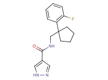 N-{[1-(2-fluorophenyl)cyclopentyl]methyl}-1H-pyrazole-4-carboxamide