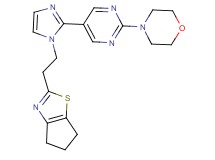 2-{2-[2-(2-morpholin-4-ylpyrimidin-5-yl)-1H-imidazol-1-yl]ethyl}-5,6-dihydro-4H-cyclopenta[d][1,3]thiazole