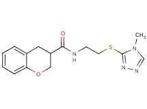 N-{2-[(4-methyl-4H-1,2,4-triazol-3-yl)thio]ethyl}chromane-3-carboxamide