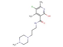 5-chloro-2-hydroxy-4,6-dimethyl-N-[3-(4-methyl-1-piperazinyl)propyl]nicotinamide