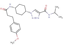 N-isopropyl-1-(cis-4-{[3-(4-methoxyphenyl)propanoyl]amino}cyclohexyl)-1H-1,2,3-triazole-4-carboxamide
