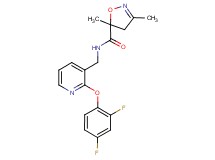 N-{[2-(2,4-difluorophenoxy)pyridin-3-yl]methyl}-3,5-dimethyl-4,5-dihydroisoxazole-5-carboxamide