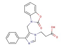 3-{5-[(2-oxo-1,3-benzoxazol-3(2H)-yl)methyl]-4-phenyl-1H-imidazol-1-yl}propanoic acid