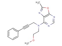 N-(2-methoxyethyl)-2-methyl-N-(3-phenylprop-2-yn-1-yl)[1,3]oxazolo[5,4-d]pyrimidin-7-amine