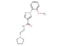 1-(2-methoxyphenyl)-N-(2-pyrrolidin-1-ylethyl)-1H-pyrazole-4-carboxamide