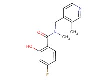 4-fluoro-2-hydroxy-N-methyl-N-[(3-methylpyridin-4-yl)methyl]benzamide
