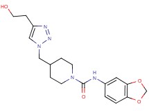 N-1,3-benzodioxol-5-yl-4-{[4-(2-hydroxyethyl)-1H-1,2,3-triazol-1-yl]methyl}piperidine-1-carboxamide