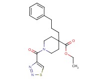 ethyl 4-(3-phenylpropyl)-1-(1,2,3-thiadiazol-4-ylcarbonyl)-4-piperidinecarboxylate